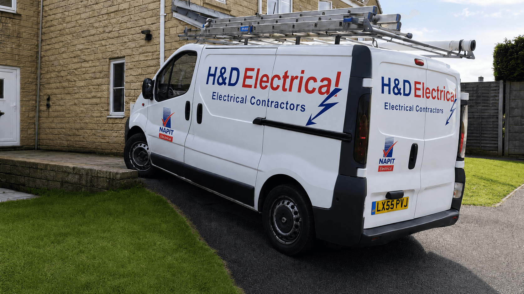 H&D Electrical company van